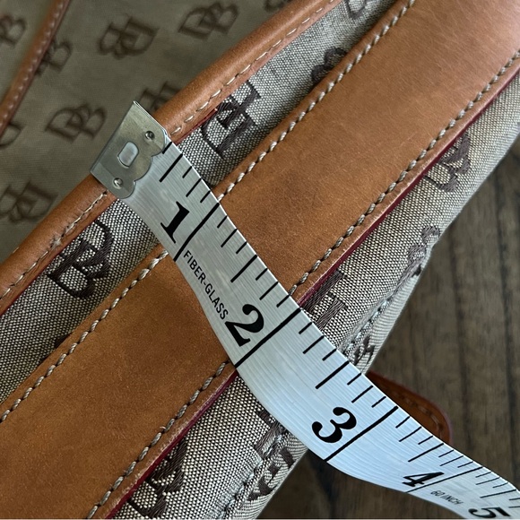 Dooney & Bourke monogram logo canvas and leather crossbody bag - Picture 15 of 15